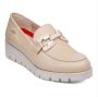 Callaghan Nude Leren Sleehak Mocassin Schoen - Thumbnail 1
