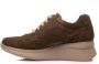 Callaghan Leren Dames Sneakers met Veters en Ritssluiting Brown Dames - Thumbnail 1