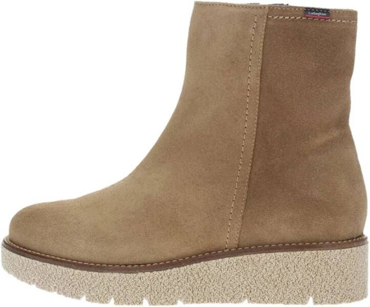 Callaghan Suède Wedge Enkellaarzen met Rits