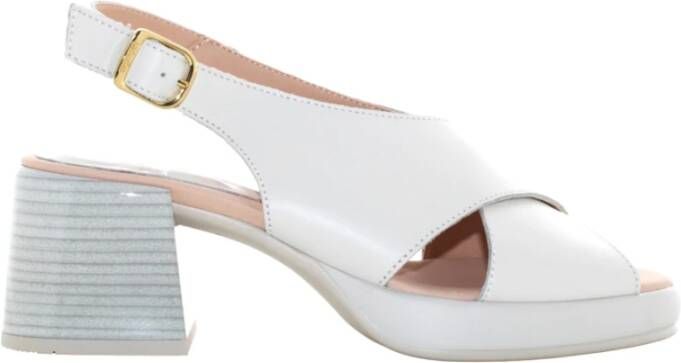 Callaghan Witte hak sandalen White Dames