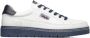 Callaghan Witte leren sneakers met blauwe hiel - Thumbnail 1