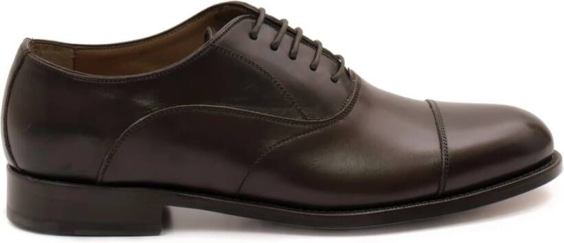 Calpierre Handgemaakte Donkerbruine Oxford Schoenen Brown Heren