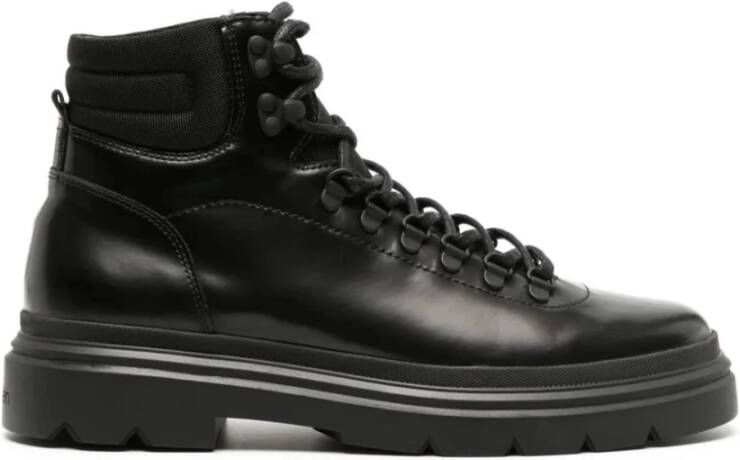 Calvin Klein Zwarte Veterschoenen Black Heren