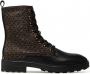 Calvin Klein Boots & laarzen Cleat Biker Boot Mono Mix in bruin - Thumbnail 13