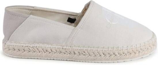Calvin Klein Beige Canvas Espadrilles Flats