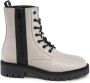 Calvin Klein Beige LaceUp Combat Boots - Thumbnail 1