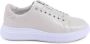 Calvin Klein Beige Leren Platform Sneaker - Thumbnail 1