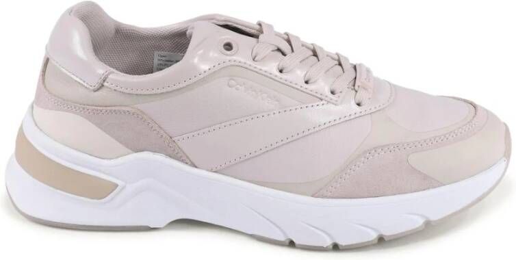 Calvin Klein Sneakers Elevated Runner Lace Up in poeder roze