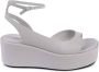 Calvin Klein Beige Platform Wedge Sandals - Thumbnail 1