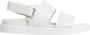 Calvin Klein Beige Platte Sandaal Eyel - Thumbnail 1