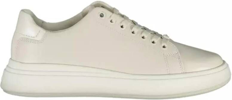 Calvin Klein Platte schoenen met gerecyclede materialen White Dames