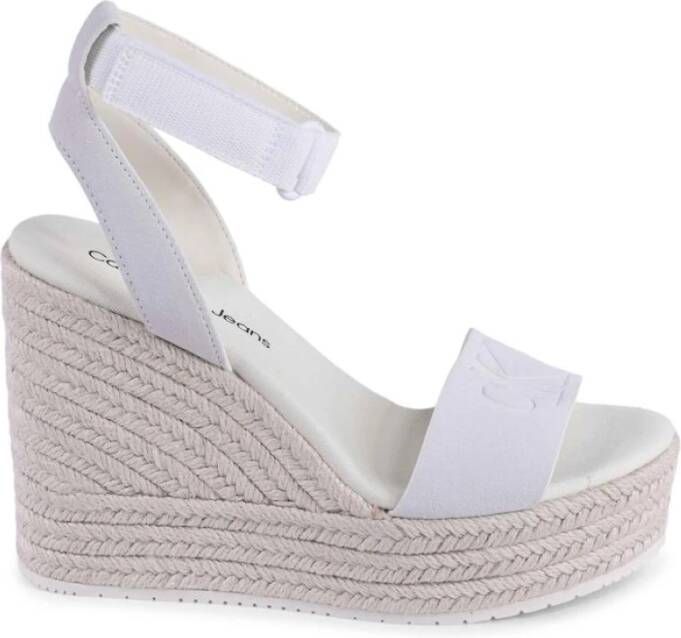 Calvin Klein Sleehaksandaaltjes WEDGE SANDAL SU MG BTW zomerschoen sandaal keilhak met klittenbandjes