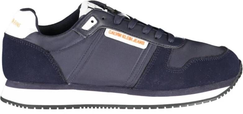 Calvin Klein Blauwe Heren Sportieve Veterschoen Blue Heren