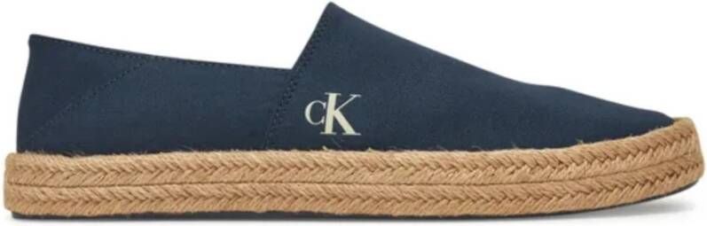 Calvin Klein Jeans Blauwe Canvas Espadrilles
