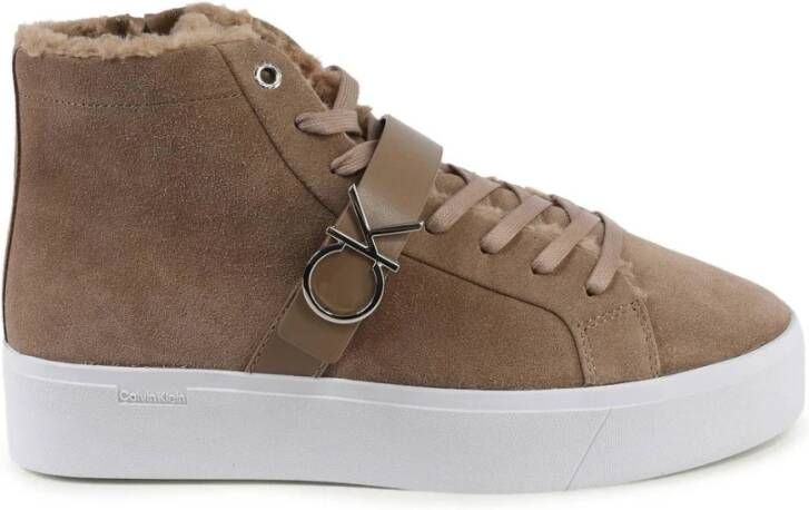 Calvin Klein Sneakers Flatform Cup High Top Ck Hw-S Wl in beige