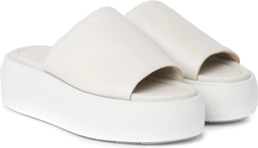 Calvin Klein Beige Flatform Slide Slippers - Foto 6