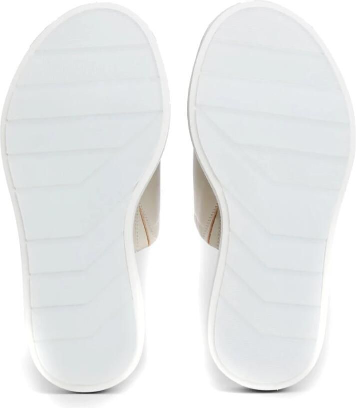 Calvin Klein Beige Flatform Slide Slippers - Foto 3