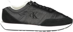 Calvin Klein Sneakers laag 'Essential Retro Mixed Texture' zwart wit
