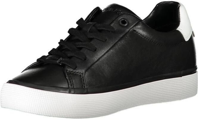Calvin Klein Sneaker Van Gerecycled Leer Met Contrasterende Details En Logoprint