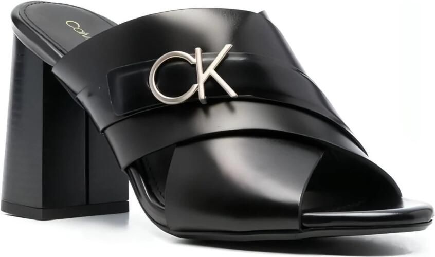Calvin Klein Chique leren muiltjes met hak - Foto 2
