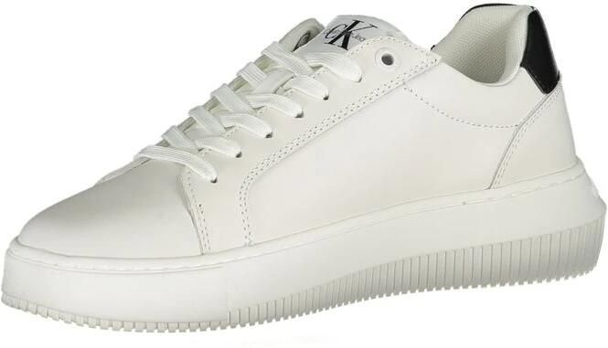 Calvin Klein Plateausneakers CHUNKY CUPSOLE MONO LTH WN vrijetijdsschoen lage schoen veterschoen met ck-opdruk aan de zijkant - Foto 3