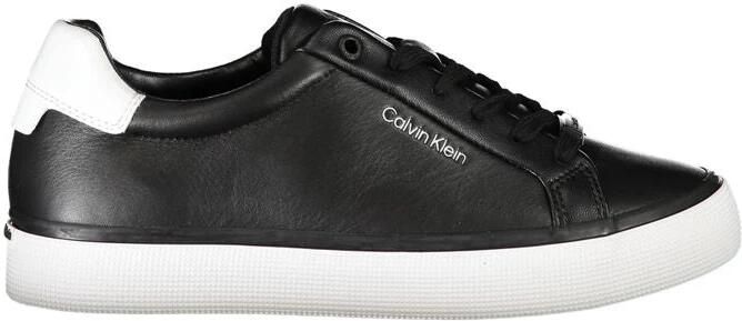 Calvin Klein Sneaker Van Gerecycled Leer Met Contrasterende Details En Logoprint
