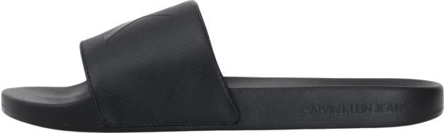 Calvin Klein Badslippers SLIDE AOP PRINT slippers poolslides zomerschoen strand-schoen met logo