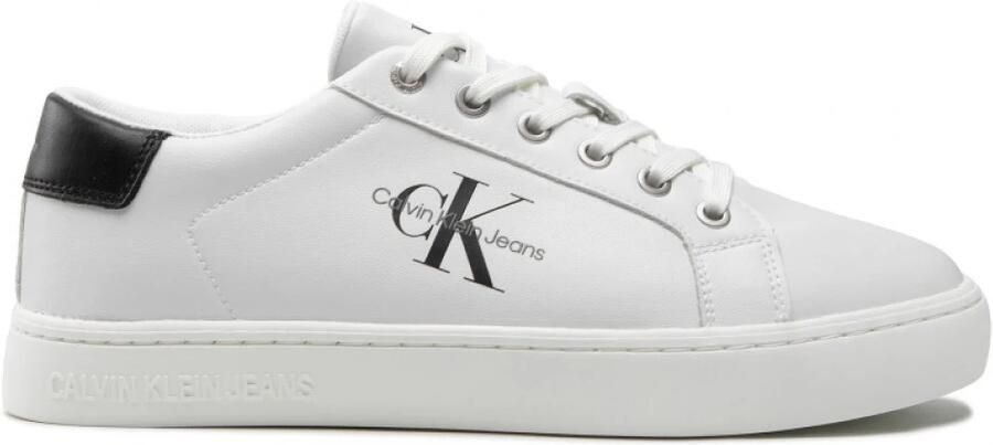 Calvin Klein Sneakers CLASSIC CUPSOLE LOW ML LTH met zijlogo vrijetijdsschoen lage schoen veterschoen