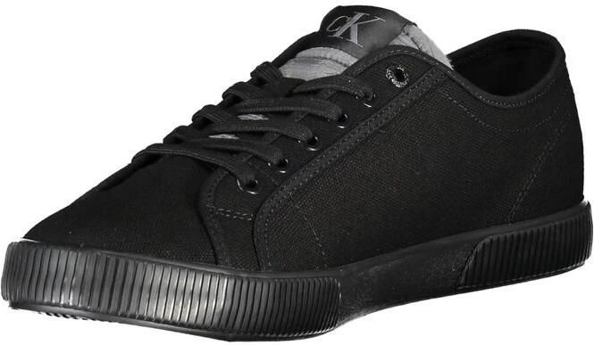 Calvin Klein Sportieve Zwarte Veterschoenen met Logo Black Heren