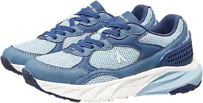 Calvin Klein Denim Lace-Up Sneakers voor Kinderen