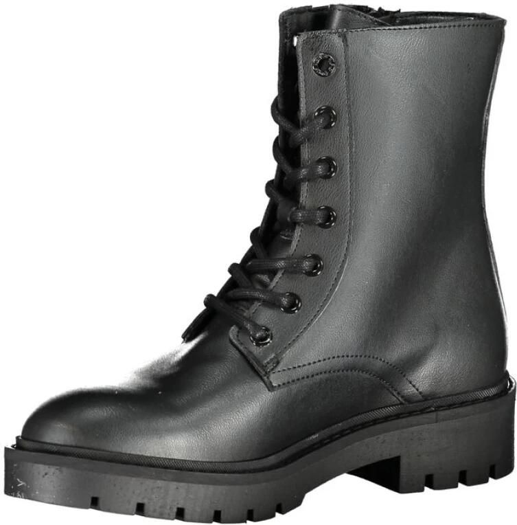 Calvin Klein Enkelboot van polyester met veters zijrits en print - Foto 3