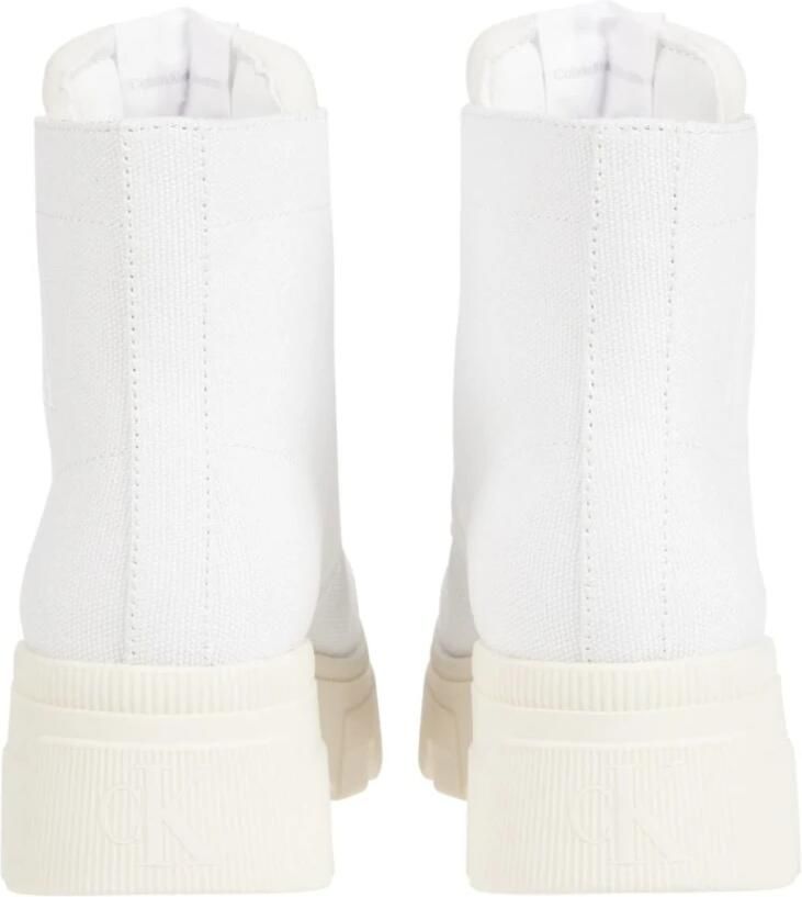 Calvin Klein Sneakers van Gerecycled Katoen White Dames - Foto 2