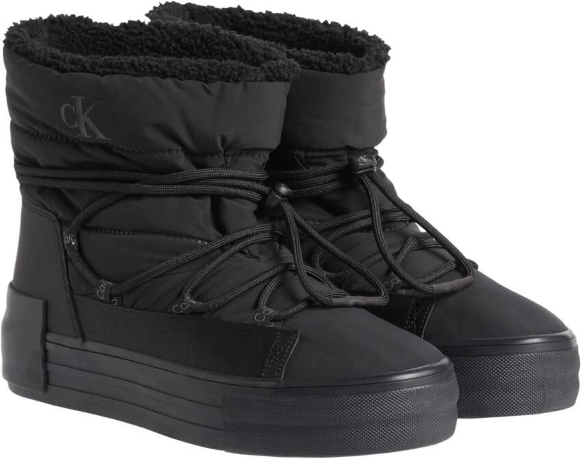 Calvin Klein Jeans Bold Vulc Flatf Snow Boot Zwarte Enkellaarzen voor Dames - Foto 3