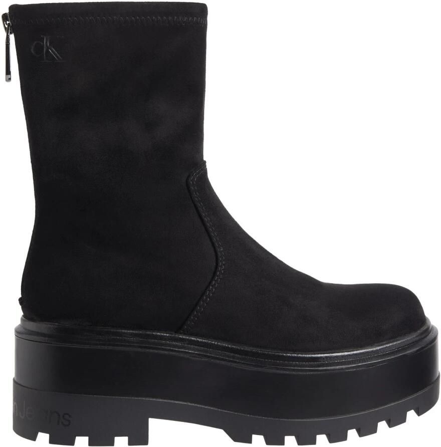 Calvin Klein Zip Flatform Dames Schoenen Herfst Winter Collectie Black