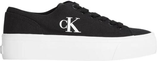 Calvin Klein Plateausneakers VULC FLATFORM LOW CV MG veterschoenen vrijetijdsschoen lage schoen met zijlogo