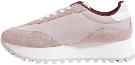 Calvin Klein Leren Sneaker Dames Herfst Winter Collectie Purple Dames