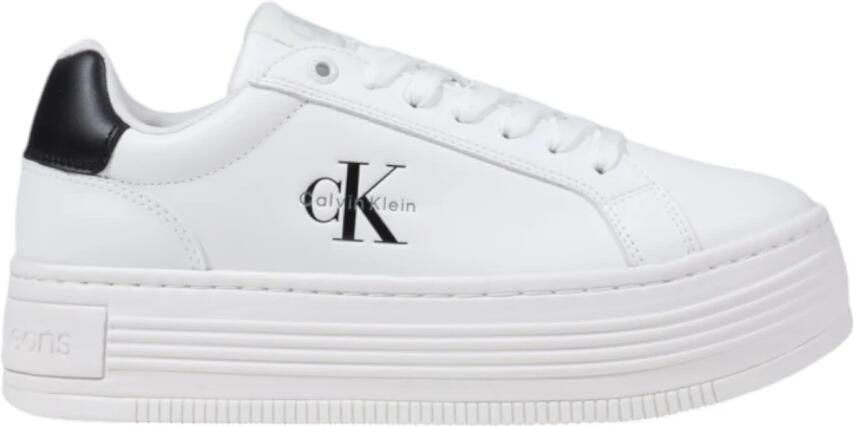 Calvin Klein Jeans Platte Veterschoenen Gedurfde Stijl