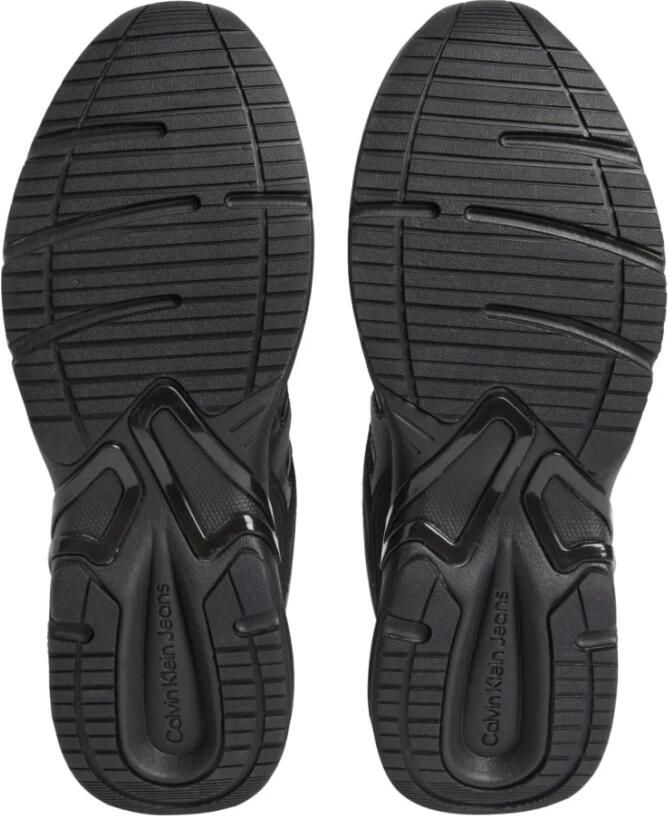 Calvin Klein Retro Tennis Lace Up Heren Sneakers Zwart - Foto 3