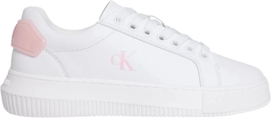 Calvin Klein Witte Leren Dames Sneaker - Foto 3
