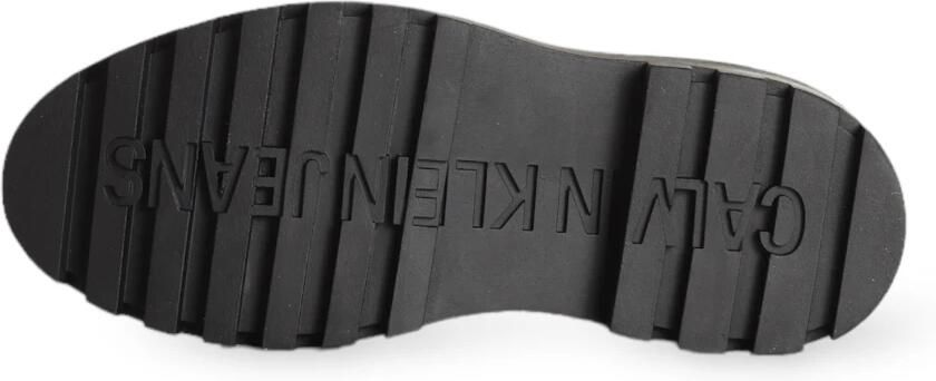 Calvin Klein Jeans Leren Flatform Knie Laars Black - Foto 4