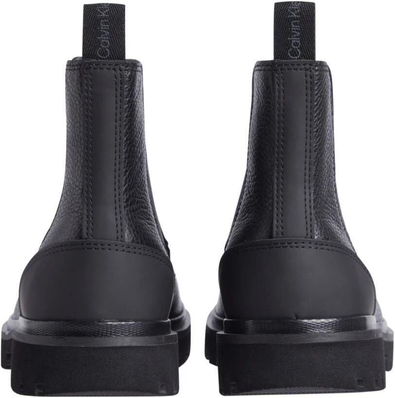 Calvin Klein Chelsea-boots EVA MID CHELSEA BOOT LTH instappers enkellaars met zij-ck-logo en aanhaallus