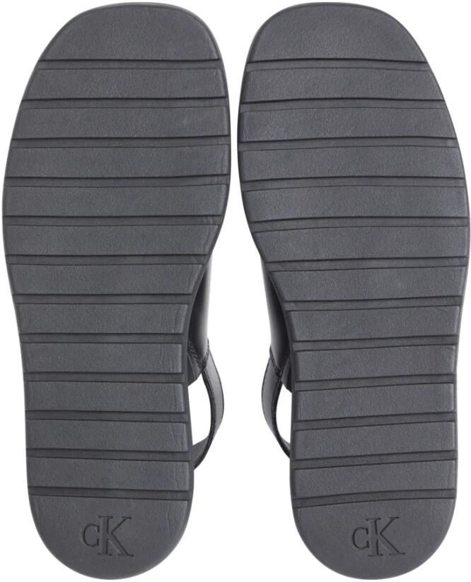 Calvin Klein Jeans Zwarte platte sandalen voor vrouwen - Foto 4