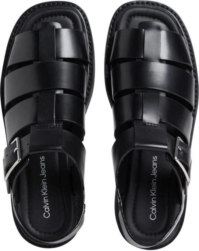 Calvin Klein Jeans Sandalen met verstelbare band effen kleur - Foto 2