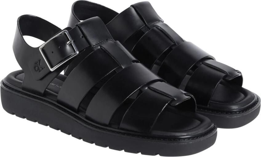 Calvin Klein Jeans Sandalen met verstelbare band effen kleur - Foto 4