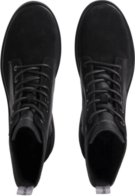 Calvin Klein Jeans Zwarte Veterschoenen voor Wandelen