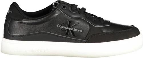 Calvin Klein Jeans Sneakers van leer met reliëflogo model 'CLASSIC CUPSOLE'