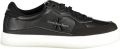 Calvin Klein Jeans Sneakers van leer met reliëflogo model 'CLASSIC CUPSOLE' - Zwart