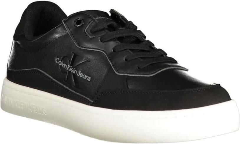 Calvin Klein Jeans Sneakers van leer met reliëflogo model 'CLASSIC CUPSOLE' - Foto 3