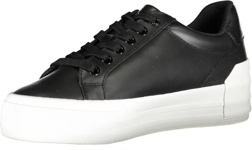Calvin Klein Plateausneakers VULC FLATFORM BOLD LTH met logoprint opzij - Foto 2