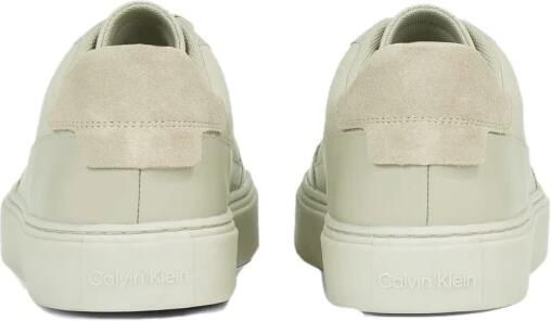 Calvin Klein Lage Leren Sneakers Grijs Gray Heren - Foto 5